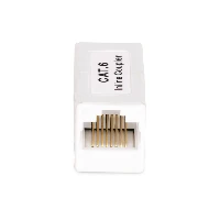 StarTech.com RJ45 Coupler, Inline Cat6 Coupler, Female to Female (F/F) T568 Connector, Unshielded Ethernet Cable Extension, RJ-45, RJ-45, White