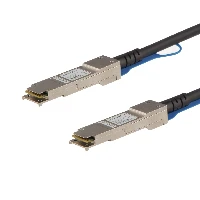 StarTech.com Cavo QSFP+ a connessione diretta da 50 cm - Compatibile con Cisco QSFP-H40G-CU0-5M - Cavo QSFP+ 40G - Cavo Twinax passivo - Cavo applicazione diretta 40GBase - QSFP+ serrato a QSFP+ serrato - 50 cm - biassiale - SFF-8436 - passivo - nero