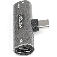 StarTech.com USB C Audio & Charge Adapter, USB-C Audio Adapter with USB-C Audio Headphone/Headset Port and 60W USB Type-C Power Delivery Pass-through Charger, For USB-C Phone/Tablet/Laptop - USB-C Audio/Charging (CDP2CAPDM) - Docking station - USB-C