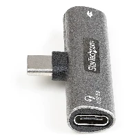 StarTech.com USB C Audio & Charge Adapter, USB-C Audio Adapter with USB-C Audio Headphone/Headset Port and 60W USB Type-C Power Delivery Pass-through Charger, For USB-C Phone/Tablet/Laptop - USB-C Audio/Charging (CDP2CAPDM) - Docking station - USB-C