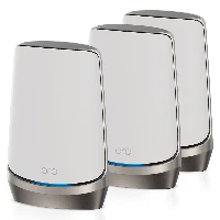 NETGEAR Orbi RBKE963 - Impianto Wi-Fi (router, 2 prolunghe) - fino a 6500 mq - maglia - 10 GigE, 2.5 GigE, 802.11ax (Wi-Fi 6E) - 802.11a/b/g/n/ac/ax (Wi-Fi 6E) - multibanda