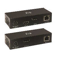 Tripp Lite DisplayPort over Cat6 KVM Extender Kit, Transmitter and Receiver, USB, 4K 30Hz, DP1.2a, PoC, HDCP 2.2, 230 ft., TAA - Prolunga video/audio - 10Mb LAN, HDMI, DisplayPort - sopra CAT 6 - fino a 70 m - Compatibile TAA