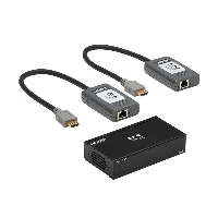 Tripp Lite HDMI over Cat6 Extender Kit, Splitter/2x Pigtail Receivers 2-Port- 4K 60 Hz, HDR, 444, PoC, 230 ft. (70.1 m), TAA - Prolunga video/audio - sopra CAT 6 - fino a 70.1 m - Compatibile TAA