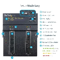 StarTech.com Duplicatore ed Eraser M.2 SATA e M.2 Nvme - Clonatore/eraser per HDD/SSD M.2 PCI express AHCI - M.2 SATA 2.5-3.5 - Duplicator e Cloner per hard disk e SSD M.2 PCIe SATA - TAA (SM2DUPE11) - Duplicatore/videocamere a stato solido / unit disco