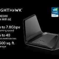 NETGEAR Nighthawk RAXE300 - Router wireless - switch a 4 porte - GigE, 2.5 GigE, 802.11ax (Wi-Fi 6E) - 802.11a/b/g/n/ac/ax (Wi-Fi 6E) - multibanda