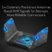 NETGEAR Nighthawk RAXE300 - Router wireless - switch a 4 porte - GigE, 2.5 GigE, 802.11ax (Wi-Fi 6E) - 802.11a/b/g/n/ac/ax (Wi-Fi 6E) - multibanda