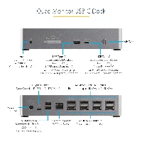 StarTech.com USB-C Dock, 4K 60Hz Quad Monitor DisplayPort & HDMI, Universal USB C Docking Station with 100W Power Delivery Charging, USB Hub w/ 1x USB Type-C & 3x USB-A, Ethernet, Audio - Thunderbolt 3 Compatible (DK31C4DPPDUE) - Docking station - USB-C 3