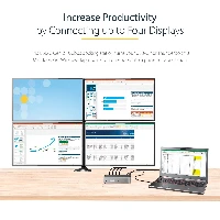 StarTech.com USB-C Dock, 4K 60Hz Quad Monitor DisplayPort & HDMI, Universal USB C Docking Station with 100W Power Delivery Charging, USB Hub w/ 1x USB Type-C & 3x USB-A, Ethernet, Audio - Thunderbolt 3 Compatible (DK31C4DPPDUE) - Docking station - USB-C 3