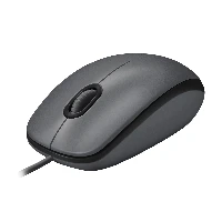 Logitech M100 - Mouse - dimensioni standard - per destrorsi e per sinistrorsi - ottica - 3 pulsanti - cablato - USB