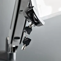 StarTech.com VESA Mount Adapter for Tablets 7.9 to 12.5in - Up to 2kg (4.4lb) - 75x75/100x100 VESA Patterns - Universal Anti-Theft Tablet VESA Mount Clamp - Secure Tablet Mount - Black - Kit montaggio (porta tablet di sicurezza, piastra zavorrata) - per t