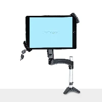 StarTech.com VESA Mount Adapter for Tablets 7.9 to 12.5in - Up to 2kg (4.4lb) - 75x75/100x100 VESA Patterns - Universal Anti-Theft Tablet VESA Mount Clamp - Secure Tablet Mount - Black - Kit montaggio (porta tablet di sicurezza, piastra zavorrata) - per t