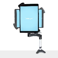 StarTech.com VESA Mount Adapter for Tablets 7.9 to 12.5in - Up to 2kg (4.4lb) - 75x75/100x100 VESA Patterns - Universal Anti-Theft Tablet VESA Mount Clamp - Secure Tablet Mount - Black - Kit montaggio (porta tablet di sicurezza, piastra zavorrata) - per t