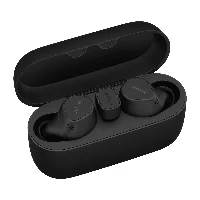 Jabra Evolve2 Buds UC - True wireless earphones con microfono - in-ear - Bluetooth - eliminazione rumore attivata - USB-C tramite adattatore Bluetooth - isolamento dal rumore - nero - Zoom Certificato, Ottimizzato per Google Meet