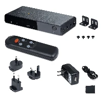 StarTech.com 2-Port 8K HDMI Switch, HDMI 2.1 Switcher 4K 120Hz/8K 60Hz UHD, HDR10+, HDMI Switch 2 In 1 Out, Auto/Manual Source Switching, Remote Control and Power Adapter Included - 7.1 Channel Audio/eARC (2PORT-HDMI-SWITCH-8K) - Selettore video/audio - 2