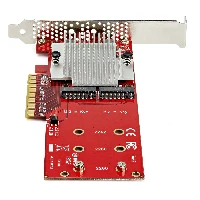 Controller/Adattatore X8 per 2 unita SSD PCIe M.2 NVME full size