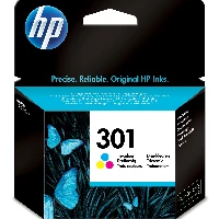 HP 301 - 3 ml - colore (ciano, magenta, giallo) - originale - cartuccia d'inchiostro - per Deskjet 1000, 1010, 1050 J410, 1050A J410, 1051A J410, 1055 J410, 1056 J410, 1510, 1512