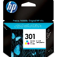 HP 301 - 3 ml - colore (ciano, magenta, giallo) - originale - cartuccia d'inchiostro - per Deskjet 1000, 1010, 1050 J410, 1050A J410, 1051A J410, 1055 J410, 1056 J410, 1510, 1512