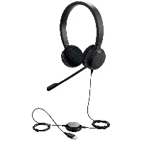 Jabra Evolve 20 UC stereo - Cuffie con microfono - on-ear - cablato - USB