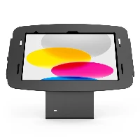 Compulocks iPad 10.9 10th Gen Space Enclosure Counter Stand or Wall Mount - Supporto - angolo di visuale 45 - per tablet - fisso - bloccabile - alluminio ad alta purezza - nero - dimensione schermo 10.9 - installabile a parete, parte superiore banco -