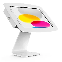 Compulocks iPad 10.9 10th Gen Space Enclosure Rotating Counter Stand - Supporto - per tablet - bloccabile - alluminio ad alta purezza - bianco - dimensione schermo 10.9 - interfaccia montaggio 100 x 100 mm - parte superiore banco - per Apple 10.9-inch