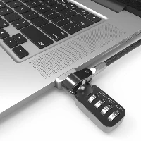 Compulocks MacBook Pro Retina Cable Lock Adapter With Combination Cable Lock - Kit sicurezza sistema - argento - per Apple MacBook Pro with Retina display 13.3 (Late 2012, Early 2013, Late 2013, Mid 2014, Early 2015)