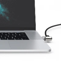 Compulocks Ledge Lock Adapter for MacBook Pro TB and Keyed Cable Lock - Adattatore connessione blocco di sicurezza - argento - con blocco cavo con chiave - per Apple MacBook Pro with Touch Bar 13.3 4x Thunderbolt 3 (Late 2016, Mid 2017, Mid 2018, Mid 201