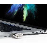 Compulocks Ledge Lock Adapter for MacBook Pro TB and Keyed Cable Lock - Adattatore connessione blocco di sicurezza - argento - con blocco cavo con chiave - per Apple MacBook Pro with Touch Bar 13.3 4x Thunderbolt 3 (Late 2016, Mid 2017, Mid 2018, Mid 201