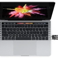 Compulocks Ledge Lock Adapter for MacBook Pro with Touch Bar 13 & 15 and Keyed Cable Lock - Adattatore connessione blocco di sicurezza - argento - per Apple MacBook Pro with Touch Bar 13.3 4x Thunderbolt 3 (Late 2016, Mid 2017, Mid 2018, Mid 2019, Earl