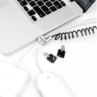 Compulocks T-bar Security Keyed Coiled Cable Lock - Blocco cavo di sicurezza - 1.52 m - per Compulocks Universal Tablet Holder