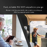 NETGEAR Nighthawk M6 Mobile Hotspot Router MR6150  un compagno di viaggio ideale che offre Internet 5G forte, affidabile e sicuro, con velocit fino a 2,5Gbps ( dove disponibile ) per un WiFi di prima classe ovunque. Collegate fino a 32 dispositivi per