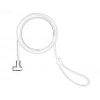 Compulocks T-bar Security Keyed Cable Lock - Blocco cavo di sicurezza - bianco - 1.83 m - per Compulocks iPad 10.2-inch, Maclocks Rise Freedom Enclosed Rolling Kiosk