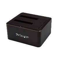 StarTech.com Dual-Bay USB 3.0 to SATA Hard Drive Docking Station, USB Hard Drive Dock, External 2.53.5 SATA IIIIII, SSDHDD Docking Station, Hot-Swap Hard Drive Bays - Top-Loading - Docking station HDD - alloggiamenti 2 - 2.5, 3.5 - SATA 6Gb/s - USB 3.0