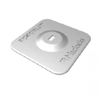 Compulocks Universal Tablet Lock with Keyed Coiled Cable Lock - Piastra di blocco cavo di sicurezza per tablet - nero