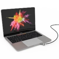 Compulocks Ledge Lock Adaptor for MacBook Pro 13 M1 & M2 with Keyed Cable Lock - Adattatore connessione blocco di sicurezza - con blocco cavo con chiave - per Apple MacBook Pro 13.3 (Late 2016, Mid 2017, Mid 2018, Mid 2019, Early 2020, Late 2020)