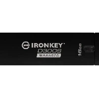 IronKey D300S Managed - Chiavetta USB - crittografato - 16 GB - USB 3.1 Gen 1 - FIPS 140-2 Level 3 - Compatibile TAA