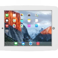 Compulocks iPad Pro 12.9 (3-6th Gen) Space Enclosure Wall Mount - Cassa - per tablet - bloccabile - alluminio ad alta purezza - bianco - dimensione schermo 12.9 - interfaccia montaggio 100 x 100 mm - installabile a parete - per Apple 12.9-inch iPad Pr