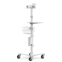 Compulocks Basket for Rolling Rise Stand - Componente di montaggio (cestino) - bianco - installabile su carrello - per Compulocks iPad 10.2-inch, Maclocks Rise Freedom Enclosed Rolling Kiosk