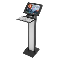 Compulocks Universal Keyboard Tray VESA Compatible - Componente di montaggio (porta tastiera) - nero - interfaccia montaggio 100 x 100 mm - installabile a parete, installabile su supporto, alloggiamento - per Compulocks BrandMe VESA Brandable Floor Stand