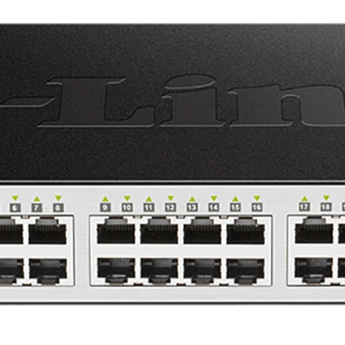 D-Link DGS-1210-24, Managed, L2, Gigabit Ethernet (10/100/1000), Full duplex, Rack mounting, 1U