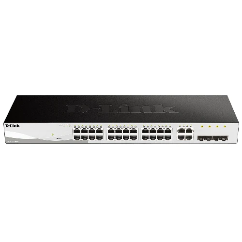 D-Link DGS-1210-24, Managed, L2, Gigabit Ethernet (10/100/1000), Full duplex, Rack mounting, 1U