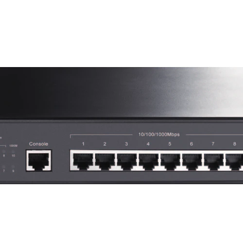 TP-Link JetStream 8-Port Gigabit L2 Managed Network Switch with 2 SFP Slots, Managed, L2, Gigabit Ethernet (10/100/1000), Full duplex, Rack mounting, 1U