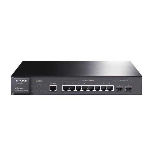 TP-Link JetStream 8-Port Gigabit L2 Managed Network Switch with 2 SFP Slots, Managed, L2, Gigabit Ethernet (10/100/1000), Full duplex, Rack mounting, 1U