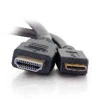 C2G 2m High Speed HDMI(R) to HDMI Mini Cable with Ethernet, 2 m, HDMI Type A (Standard), HDMI Type C (Mini), Black