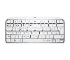 Logitech MX Keys Mini Minimalist Wireless Illuminated Keyboard, Mini, Wireless, RF Wireless + Bluetooth, QWERTY, LED, Grey