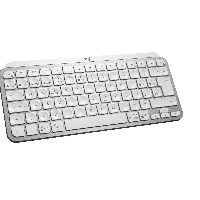 Logitech MX Keys Mini Minimalist Wireless Illuminated Keyboard, Mini, Wireless, RF Wireless + Bluetooth, QWERTY, LED, Grey