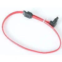 StarTech.com 18in Latching SATA to Right Angle SATA Serial ATA Cable, 0.457 m, SATA III, SATA 7-pin, SATA 7-pin, Male/Male, Red