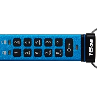 Kingston Technology IronKey 16GB USB-C Keypad 200C, FIPS 140-3 Lvl 3 (Pending) AES-256, 16 GB, USB Type-C, 3.2 Gen 1 (3.1 Gen 1), 145 MB/s, Sleeve, Blue