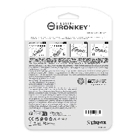 Kingston Technology IronKey 16GB USB-C Keypad 200C, FIPS 140-3 Lvl 3 (Pending) AES-256, 16 GB, USB Type-C, 3.2 Gen 1 (3.1 Gen 1), 145 MB/s, Sleeve, Blue