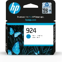 HP 924 Cyan Original Ink Cartridge, Standard Yield, Cyan, 1 pc(s), 400 pages, Single pack