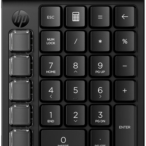 HP 435 Programmable Wireless Keypad, Wireless, Bluetooth, Mechanical, Black